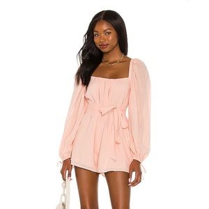 Majorelle Scottie Romper en blush nude